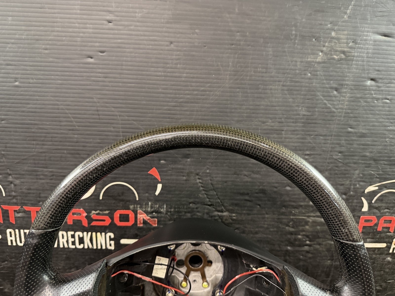 03-07 MASERATI COUPE GT BLACK LEATHER WRAPPED STEERING WHEEL