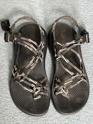 Chaco Strappy Hiking Sandals Womens *W10* Zig Zag Vibram, NICE! LITE USE