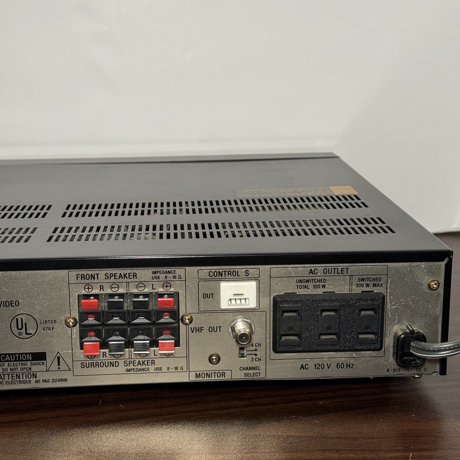Vintage Sony AV Surround Amplifier TA-SR310 With Remote - Tested / Working