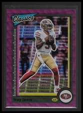 2022 Panini Classics #87 Trey Lance Timeless Tributes Purple #/50