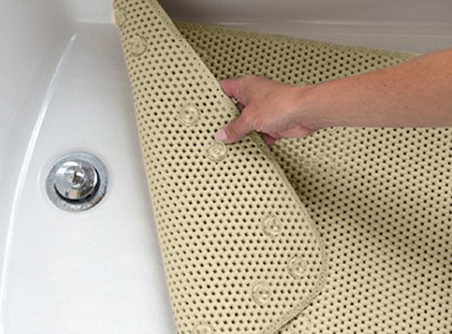 Alfombra de baño antibacteriana 36"x17" para bañera alfombra de ducha antideslizante alfombra de baño con ventosa - Imagen 9 de 49