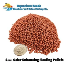 COLOR ENHANCING FLOATING PELLETS 2mm - SMALL / MEDIUM KOI, GOLDFISH, POND