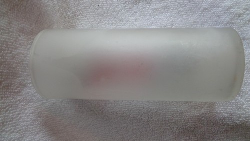 Vintage Tom Collins Glass Novelty Barware beware of virus Weight Lifter 31221 - Picture 5 of 5