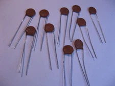 Capacitor Ceramic Disc 56pF 400V 5% Mial N750 - NOS Qty 10