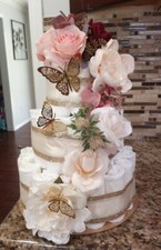 diaper cake girl Baby Shower