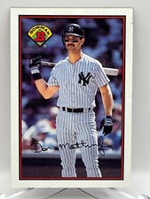 1989 Bowman MLB Card #176 Don Mattingly Facsimile Black Signature - Very Good