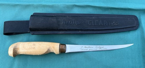 J Marttiini Filet knife Finland hand ground fixed blade + Kershaw Sheath - Picture 5 of 5