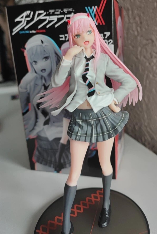 TRUEDECOMIX Anime Figure Darling in The FranXX - Zero Two 02 Pink Hair  Waifu Figure Hot Girl Statue Cartoon Characters Boxed Toy Model  17.5cm/6.9in : : Toys & Games