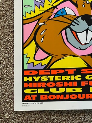 Frank Kozik Tokyo Japan 1996 Original Poster Signed and Frank Kozik Tokyo Japan 1996 Original Poster Signed and