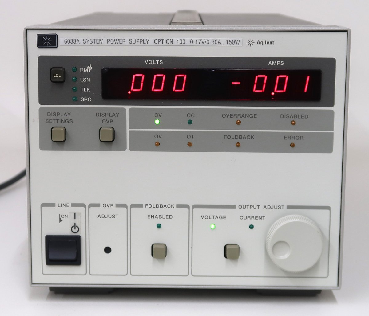 Agilent 6033A system power supply 0-17V/30 amp,150W | eBay Agilent 6033A system power supply 0-17V/30 amp,150W | eBay
