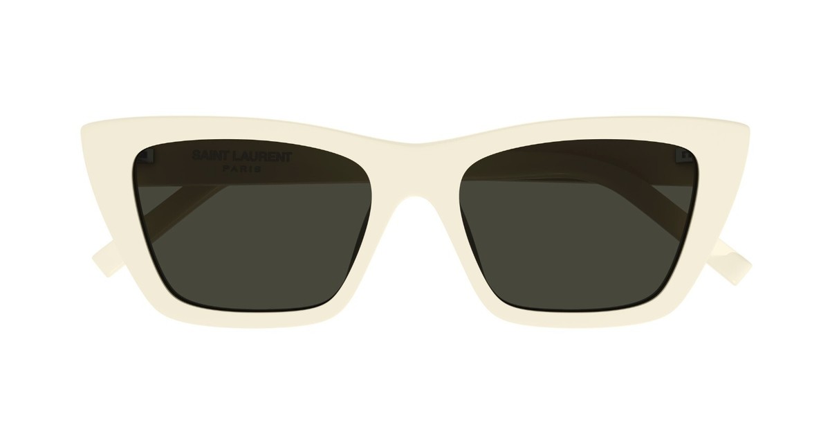 Saint Laurent SL 276 MICA Ivory/Grey (056) Sunglasses | eBay