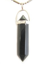 Feng Shui Black Tourmaline Gemstone Pendant with Chain