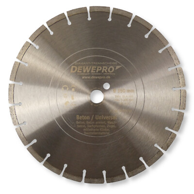 Marken Diamanttrennscheibe Ø 350mm Beton Betontrennscheibe Universalscheibe 350