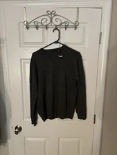 Moda International Men’s Gray Sweater (85% Silk/15% Cashmere) Sz Med NWT