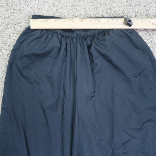 Vintage Nike Pants Boys Medium 10/12 Black Track Pull On Ankle Zip 90s Y2K Youth - Picture 4 of 12