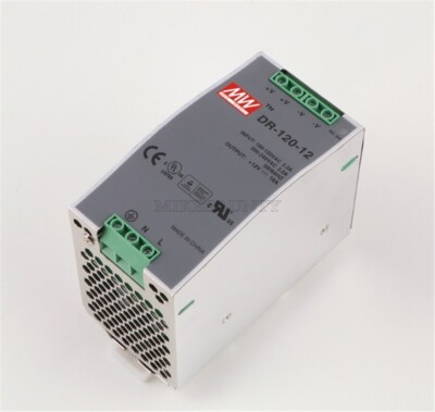 DR-120-12 Mean Well Din Rail Power Supply 12V 10A 120W sp