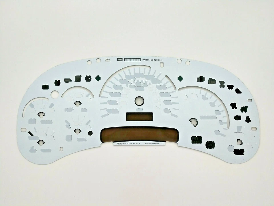 US Speedo Silverado SS Gauge Face Overlay GM Clusters 03-05 2500 Gas LED Edition Foto 2 de 4