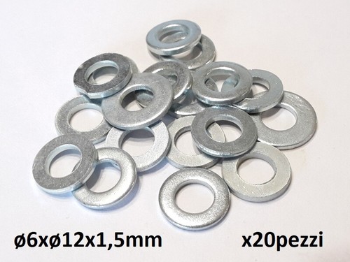 Rondelle M8 Set 410 - M2 A M10 In Zincato Nero - Per Bulloni E Dadi Rondelle Piatte Metriche - Foto 10