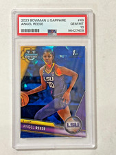 2023-24 Bowman University Chrome Sapphire Edition Angel Reese #49 PSA 10 GEM MT