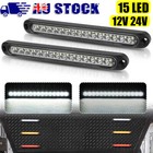 <!--F#f_0-->2X 15 LED Tail Light White Indicator Reverse Slim Strip Trailer Truck Lorry Ute<!--F/-->