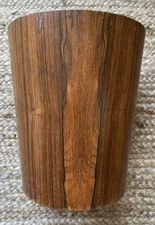 Martin Aberg for Servex Teak Conical Waste Basket Original Signed Stamped