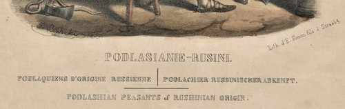 Antique Print "Podlasianie-Rusini" (Podlaskie) L. Zienkowicz - J. Lewicki, 1839 - Picture 2 of 4