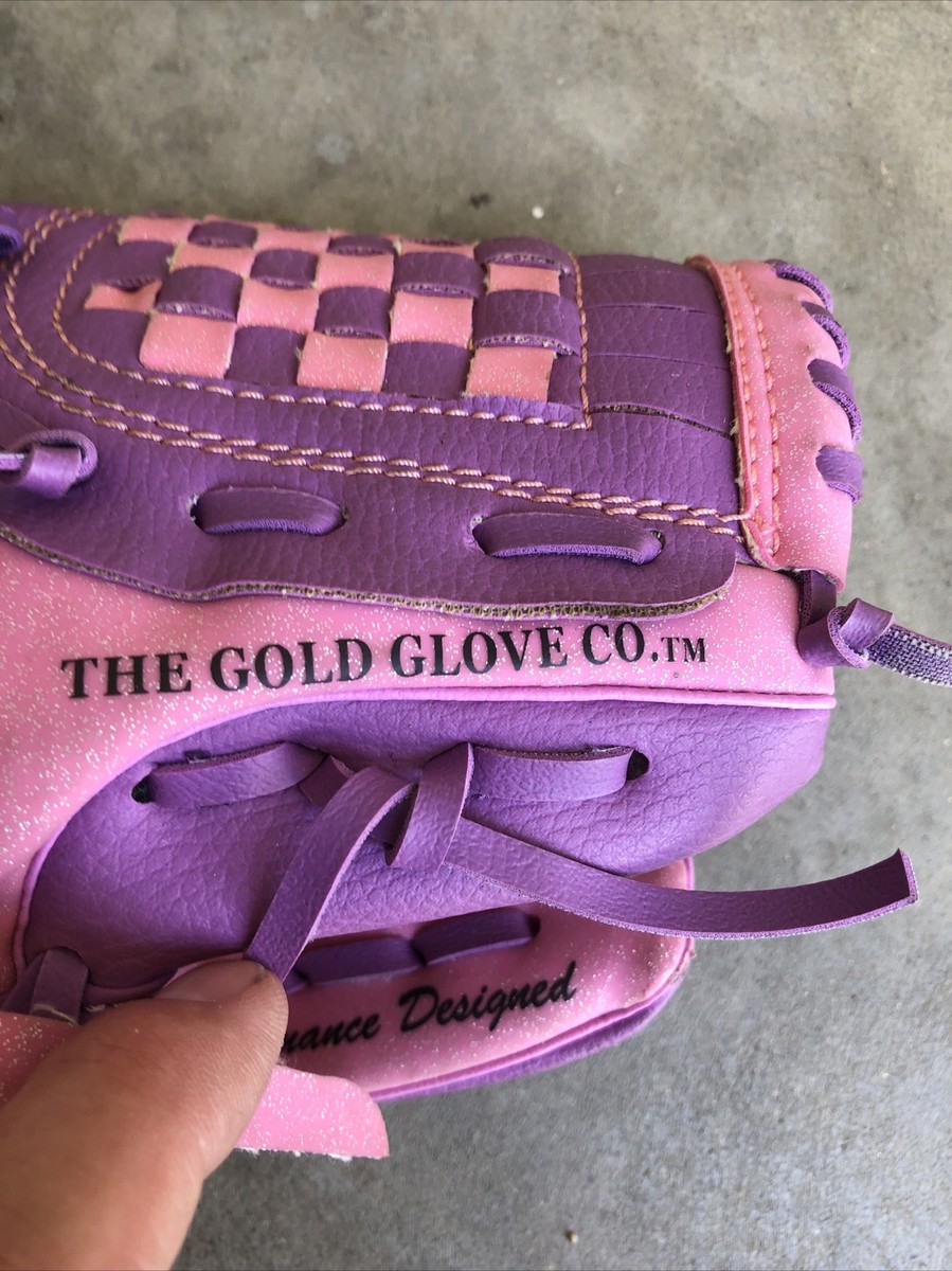 RAWLINGS Pink/Purple 9.5 Inch Youth Baseball Glove PL195PB