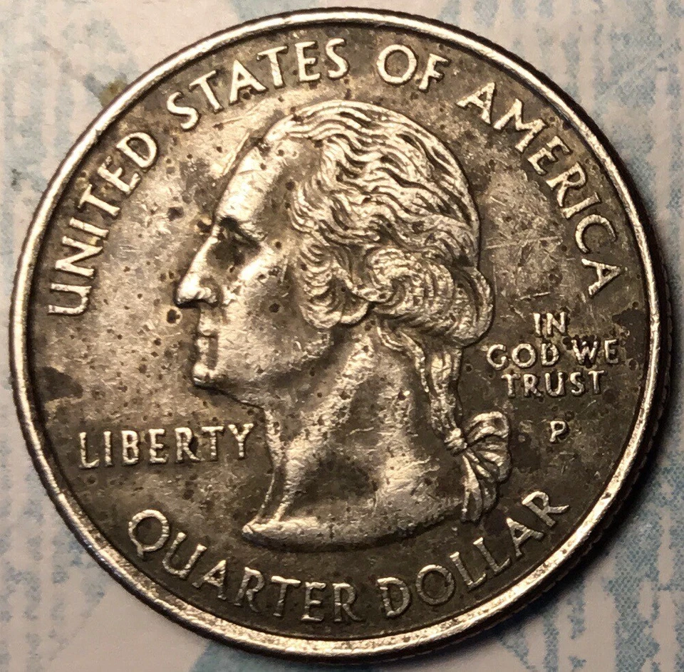 2005P California Washington Quarter. Missing Clad Both Sides. Blacky Gem.!! - Image 2 of 4
