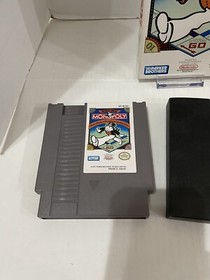 Monopoly Nintendo NES - No Manual - W/ Poster Inserts Parker Brothers Authentic