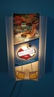Vintage Rare Falstaff Beer Toasting Mugs 'Motion' Lighted Sign in original box.