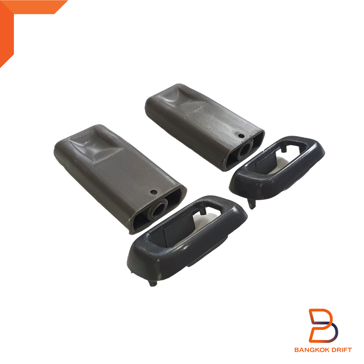 pi_chan　⭐️ Door Lock Knob Pull Pin & Bezel Set Gray Fit Toyota Pickup 4Runner