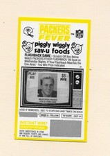 1990 Piggly Wiggly Game Card Don Majkowski $5 Packers Fever, Week 8, RARE