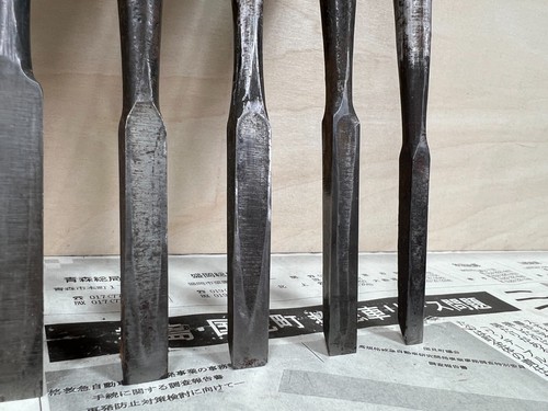 Vintage Japanese Chisel 10set Nomi /Hand Plane Saw Iron Hammer Hand Tool/d63 - Picture 19 of 22