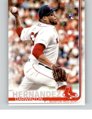 2019 TOPPS MINI On Demand DARWINZON HERNANDEZ Base Card Red Sox Rookie #US205