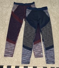 Abercrombie Fitch Leggings Womens 2 Pairs Blue Purple Size Small A F