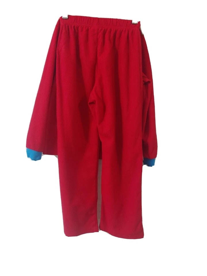 Marvel SPIDERMAN Boys 2pc Flannel Pajama Set Size 6/7 Long Sleeve Pants Red  - Image 2 of 4