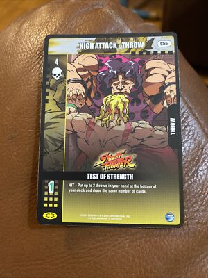 Street Fighter Epic Battles Trading Card C55 Test of Strength Throw High Attack