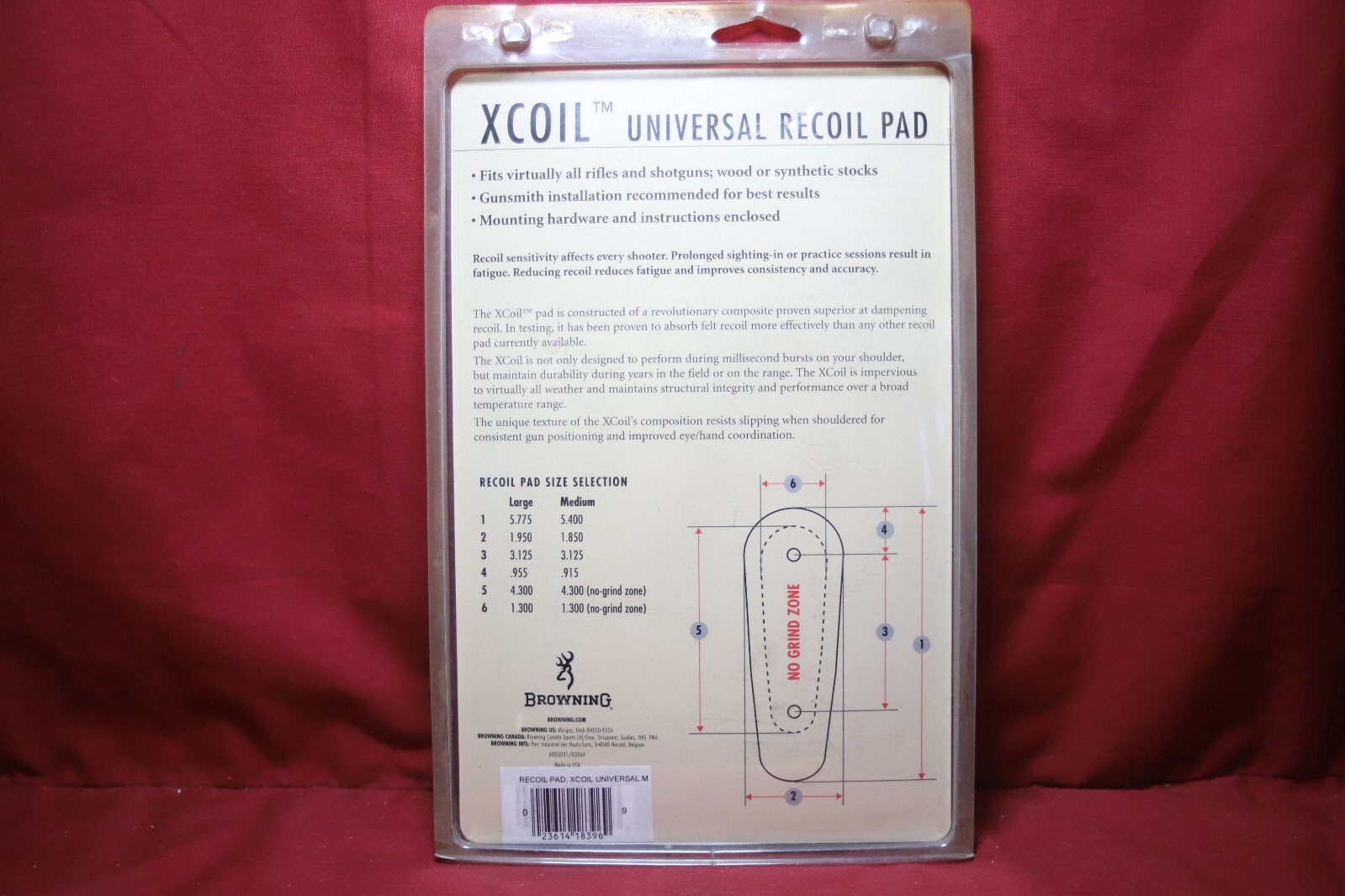 Browning HiViz XCoil Medium Recoil Pad eBay