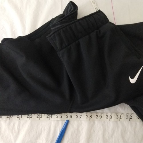 Nike Dri-fit youth Therma Training Pants Sweatpants Pockets Black Size L (26") - Picture 6 of 9