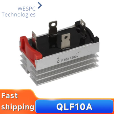 QLF10A Single-Phase Bridge Rectifier Diode 10A 1200V with Heatsink Radiator