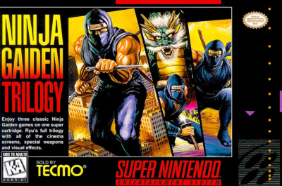Ninja Gaiden Trilogy SNES BOX ART Premium POSTER MADE IN USA