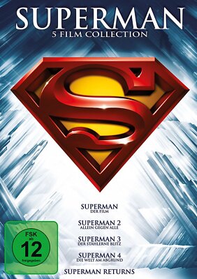 Superman - 5 Film Collection (Teil 1+2+3+4+Returns) # 5-DVD-BOX-NEU