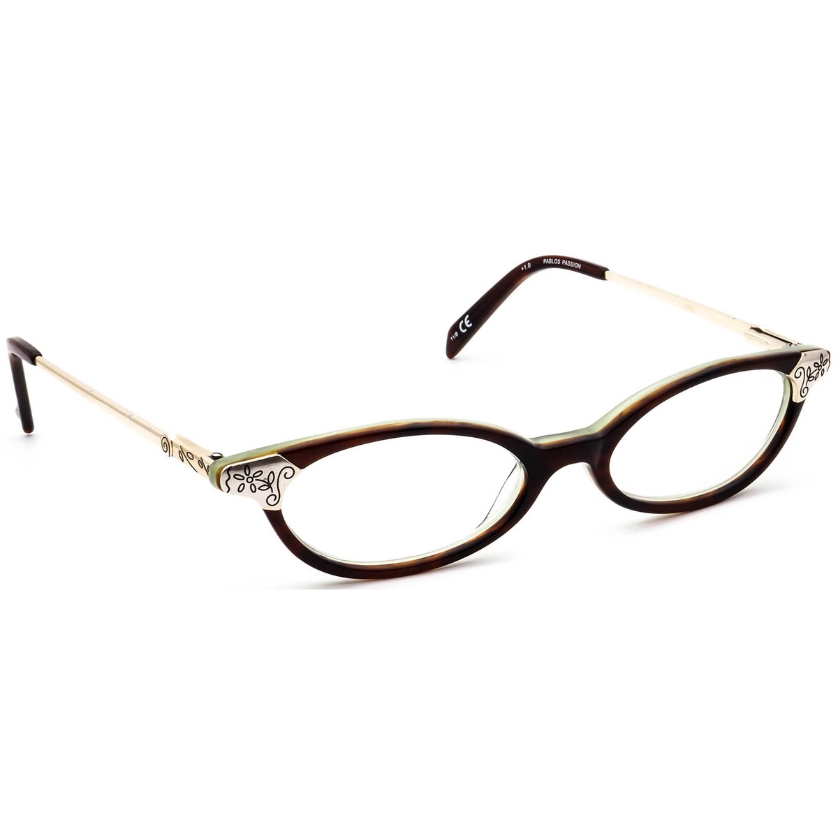 Brighton Pablos Passion Reading Glasses Havana/Silver Gold 49[]17  140