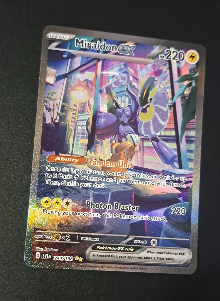 Pokemon - Miraidon EX - 244/198 - Secret Rare - Full Art - Scarlet&Violet  -NM/M