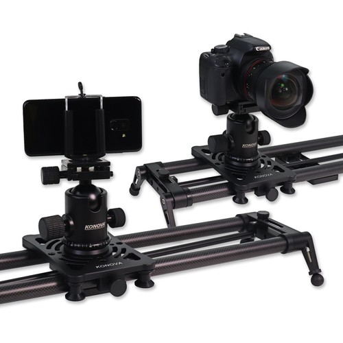 Konova P1 Carbon Camera Slider 80cm(31.5") with Bag Parallax Panorama Stable - Picture 9 of 11