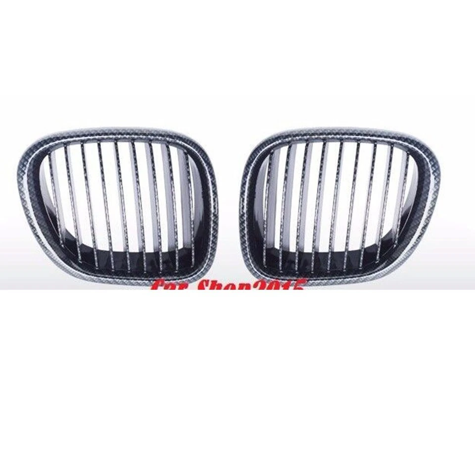 Front Kidney Grille Grill Black Carbon Fits BMW Z3 1996-2002 Convertible Coupe Foto 4 de 4