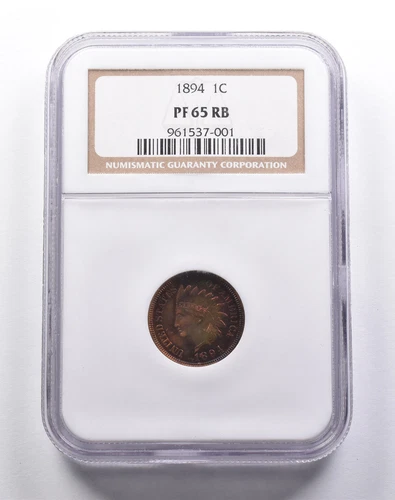 PF65 RB 1894 Indian Head Cent NGC *3737