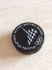 RARISSIMO DISCO RULLO HOCKEY ORIGINALE GUFEX OLIMPIADI TORINO 2006 DA COLLEZIONE