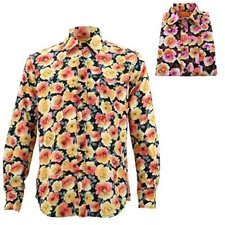 Mens Shirt Loud Originals REGULAR FIT Floral Retro Psychedelic Fancy