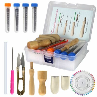 Needle Felting Kit Wool Roving Felt Tools for DIY Craft Animal Home Decoration